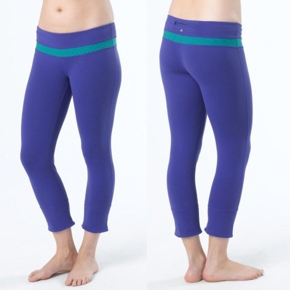 Prana Pants - Prana Clover Capri Pants Sz Medium Sail Blue Skinny Crop Stretch Legging W4CLOV1